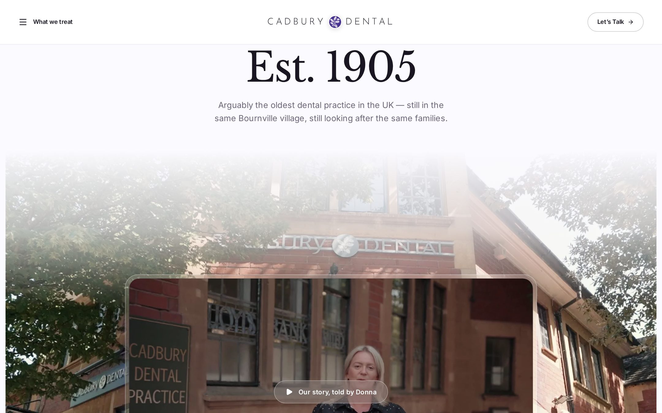 Cadbury Dental website: Our story