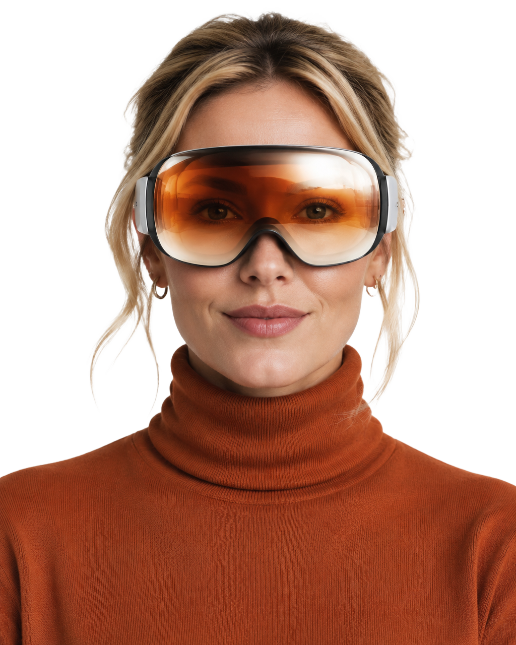 Practice manager wearing Dentorb AI goggles